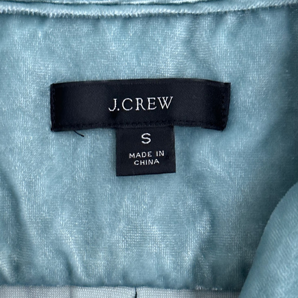 J. Crew Velvet Patch Pocket Popover shirt SMALL - Picture 2 of 7